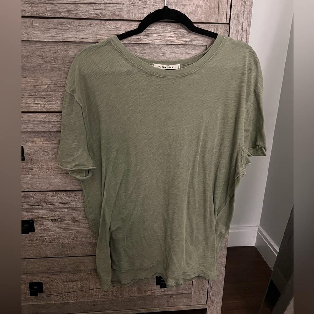 Free People Green Shirt